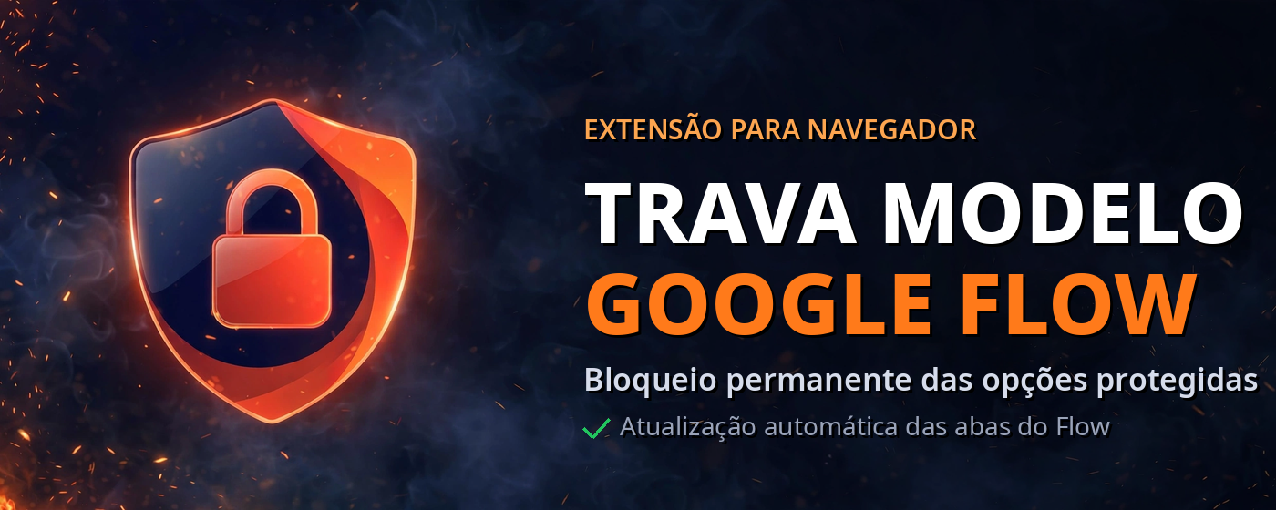 Trava Modelo Google Flow — bloqueio permanente das opções protegidas
